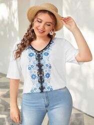 Shein LC51302 Shein Virágmintás PÓLÓ(24) 50