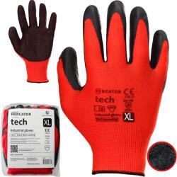 Mercator Medical Légző Munkavédelmi Kesztyű Látex Mercator Red Műhely Kesztyű XL-es Méret 12 Pár (RĘKAWICE ROBOCZE LATEKS ELASTYCZNE MERCATOR)