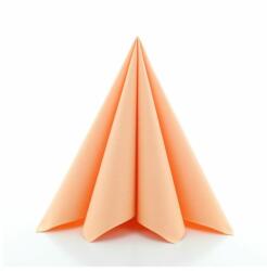 Mank textilhatású szalvéta 40x40 cm 50 lap/csomag - barack