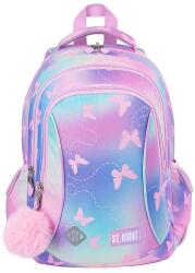 St. Majewski St. Right pillangós ergonomikus iskolatáska, hátizsák 39 cm - Pink Ombre (680007)