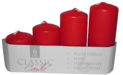 Bartek Candles Gyertya lépcsős adventi piros