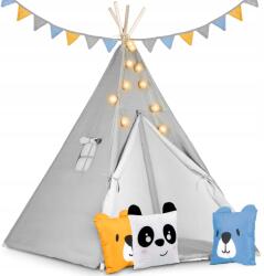 Nukido Tipi sátor gyerekeknek fényekkel Nukido szürke (740030)