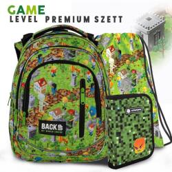 DERFORM BackUp iskolatáska hátizsák Premium SZETT - Game Level IV (PLB7R61/SZETT)