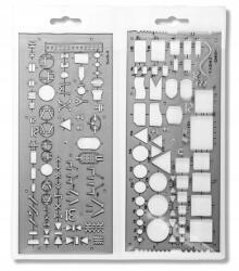 KOH-I-NOOR Elektromos-tech rajzsablon (703071)