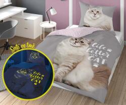 Detexpol Macskaélet világítós ágyneműhuzat 140x200 cm (VO-DL-039601)