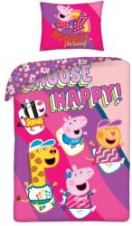 Halantex Peppa Pig Happy ágyneműhuzat 140x200 cm (VO-HA-010458)