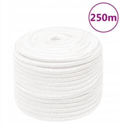 VidaXL Vitorláskötél, egyszínű fehér, 14 mm, 250 m, polipropilén (152571)