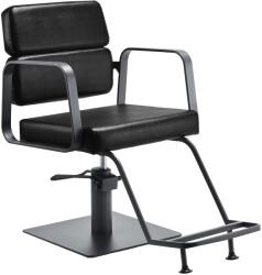  PORTO fekete fodrászszék szürke karfával