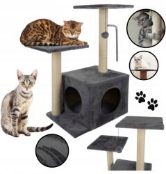 Purlov Macska kaparófa Fa 71cm 4 Vízszintes Szizálkötél Játékkal (21712)