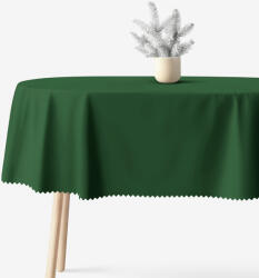 Goldea față de masă impermeabilă - verde închis - ovală 120 x 160 cm Fata de masa