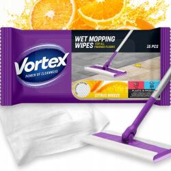 Vortex Nedves padlótisztító törlőkendő Citrus Breeze felmosóhoz 15 db (4823071663549)