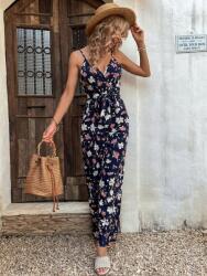 Shein XC43109 Shein Vállpántos Overál Virágmintás (36) L