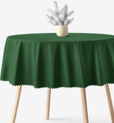 Goldea kör alakú viaszosvászon terítő - sötétzöld Ø 100 cm