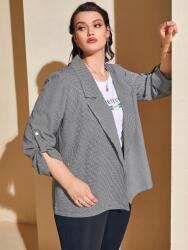 Shein EC56104 Shein Pepita Mintás Női Blézer (19) 48