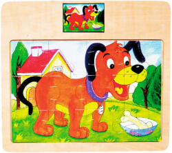  12 db-os kutyás puzzle (CSWF0005)