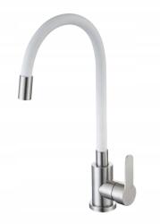 Melanstar Álló Konyhai Csaptelep Melanstar Flex Fehér-Ezüst (MEL8105SW)