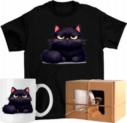  Póló szett Bögre Fekete Cica 12 Kész Ajándék