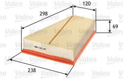 VALEO Filtru aer VALEO 585149 (585149) - fixbox