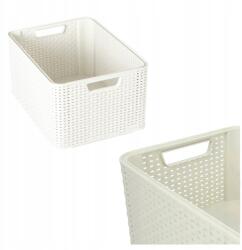 Keter Kosár Doboz fogantyúkkal otthoni irodába Curver Krém M Rattan kosár 18l (STR-205845)