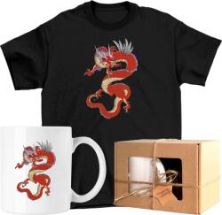  Bögre szett Póló Sárkány Művészet Argesszív 1 Kész Ajándék 128 (AP45.177.128)
