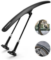 Rockbros Univerzális kerékpár sárvédő állítható fekete Rockbros (28210007001) (5907769314384)