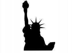  Autós matrica Szabadság szobor 9cm x 15cm