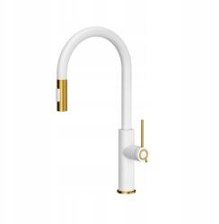 Quadron Konyhai csaptelep fehér arany kihúzható kifolyócső Quadron Jennifer Qline (3623510_WHMPVDG1)
