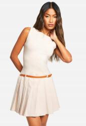 Boohoo EC44114 Boohoo Pliszírozott Ruha Mini Öv (16) XL