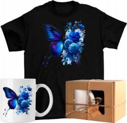  Póló szett Pillangó Bögre Virágok Színes Művészet 6 Kész Ajándék