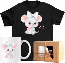  Bögre szett Póló Kedves Gyerek Egér 2 Kész Ajándék Xs (AP45.112.XS)