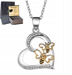 Mennica Świdnicka Ezüst Nyaklánc Ezüst 925 Lánc Méhecske medál Ajándék Gravírozás
