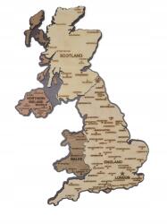  Térkép NAGY-Britannia Fali Fa Kép Fali Dekoráció (5905919132239)