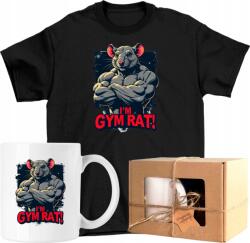  Bögre szett Póló Patkány Edzőterem Sport Kész Ajándék 140 (AP52.23.140)