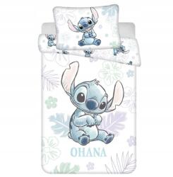 Jerry Fabrics Lilo és Stitch Ohana fehér pamut ágyneműhuzat kiságyhoz (Pościel dla niemowlaka lilo)