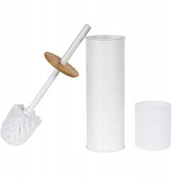 Rodeno Fehér Wc Keféne, Matt, Bambuszfa, Masszív, Modern (ROD0010)