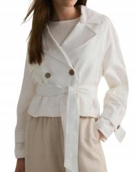 Reserved T22112 Rövid Lenvászon Edzőkabát Kétsoros (20) Xs