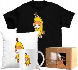 Nagy Szett Póló Bögre Cica Vicces Mem Banán 140 Ajándék (AP56.10.140)