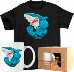  Bögre szett Póló Cápa Edzőterem Sport 3 Kész Ajándék 104 (AP45.172.104)