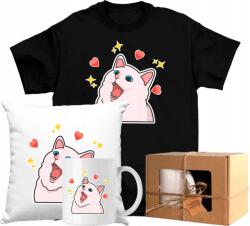  Nagy Szett Póló Bögre Cica Vicces Mem Love 2 152 Ajándék (AP56.19.152)