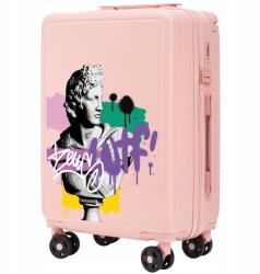 Wings Utazó kabinbőrönd 4 keréken Könnyű kézipoggyász ABS-szel Wings (CS-BNT01-S-PINK-T1)
