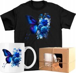  Bögre szett Póló Pillangó Virágok Színes Művészet 6 Kész Ajándék 116 (AP18.006.116)