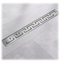 Bituxx Zuhanyfolyóka lineáris padlóösszefolyó szufonnal 110cm hosszú acél (M14741)