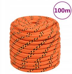 VidaXL Vitorláskötél, narancssárga, 18 mm, 100 m, polipropilén (8720287129639)