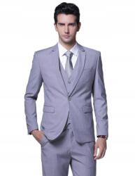 Shein Szürke Gombos Blézer Férfi Sima Xs