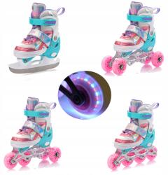 meteor 4 az 1-ben Led Görkorcsolya Korcsolya Görkori-Görkorcsolya állítható Meteor M méret 34-37 (16962)