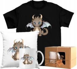  Nagy szett Póló Bögre Dino Gyerek sárkány dragon 01 128 Ajándék (J18A.003.128)