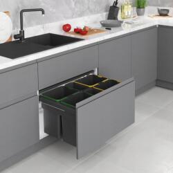 STARAX Szemeteszsák Antracit előlapi rögzítéssel fiókhoz, szekrényhez 60cm (STARAX S-2385-A)