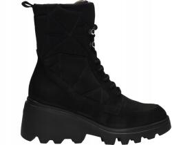 Wonders G-7004 Bokacsizma 37 Ezüst Nubuk Fekete Párnázott (G-7004)