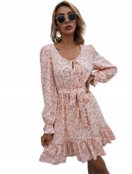 Shein CC16118 Ruha Fodros Virágmintás Hosszú Ujjú Shein (23) M