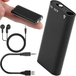 HGWG Mini Kém Diktafon Lehallgatás Érzékelés 8GB Lehallgatás Beszélgetés Kicsi (8GB)